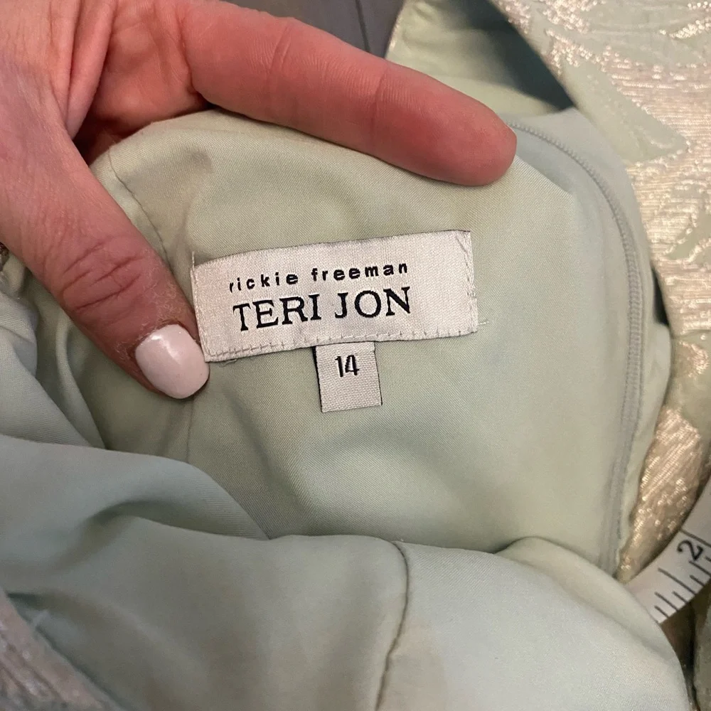 Teri Jon One-Shoulder Long Dress - Picture 9 of 9